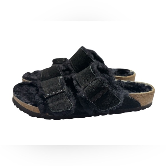 Birkenstock Arizona Shearling Slide Sandal - Men's 40. US Men’s 7.5, Women’s 9.5 - Picture 2 of 7